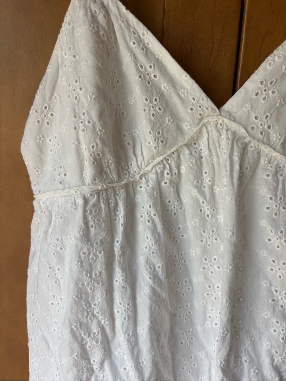White Eyelet Babydoll sundress - Picture 5 of 7